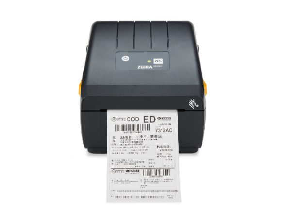 Impressora de secretária Zebra ZD230 com etiqueta de envio